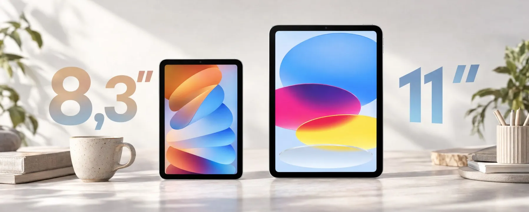 iPad 8,3 или 11 дюймов: размер экрана в повседневных сценариях