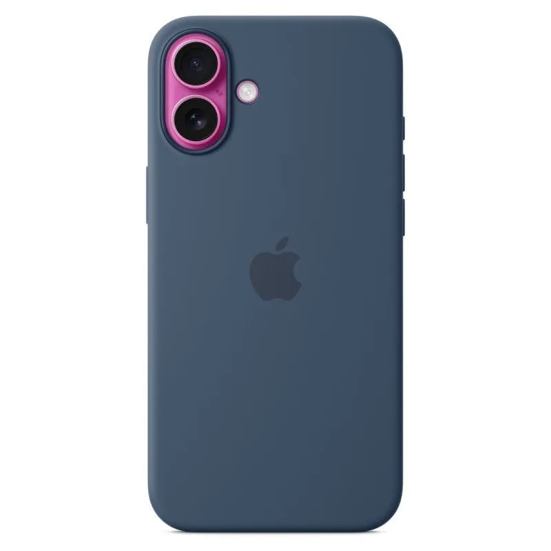 Силиконовый чехол MagSafe для iPhone 16 Plus Денимphoto2