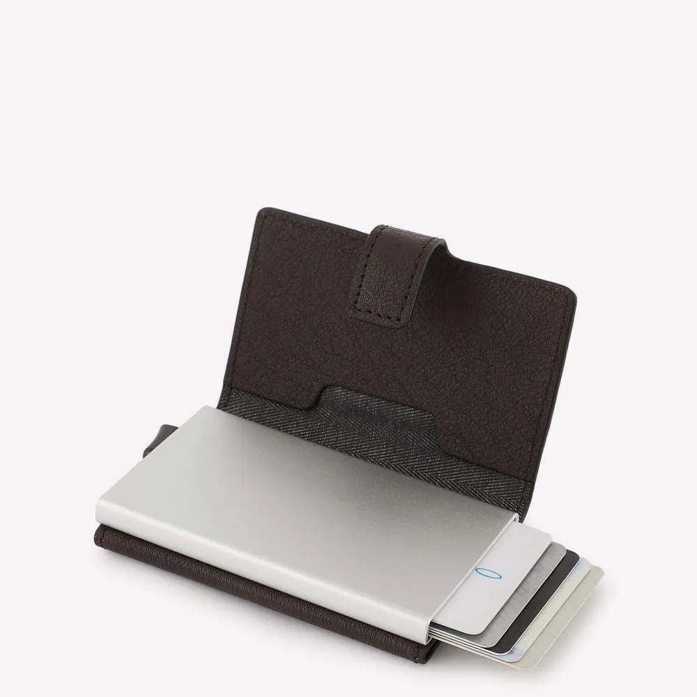 Картхолдер с выдвижным механизмом pop-up и RFID-защитой Piquadro PP5649B3R/TM, коричневыйphoto3