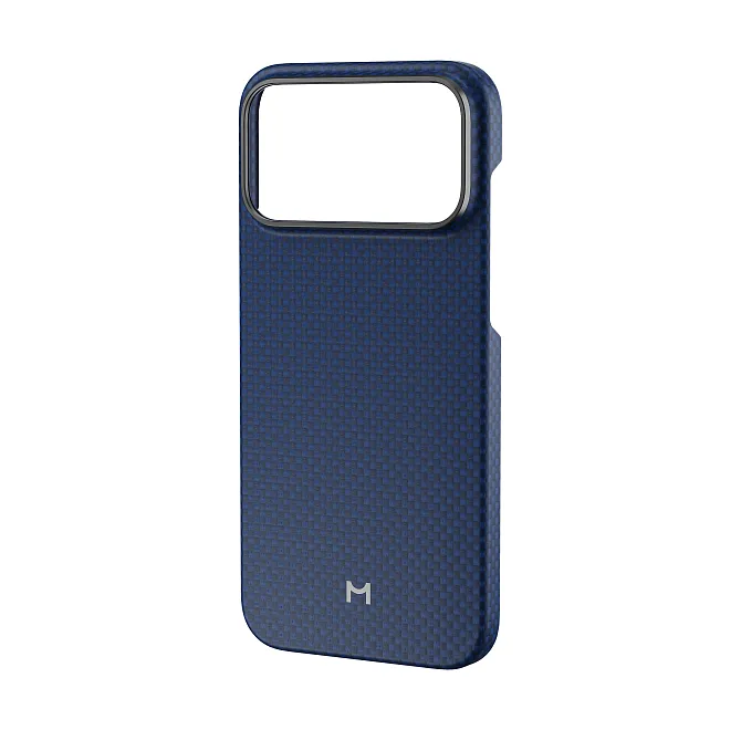 Чехол Magssory Aramid Frame Case для iPhone 18 Pro Max, пиксельный синийphoto1