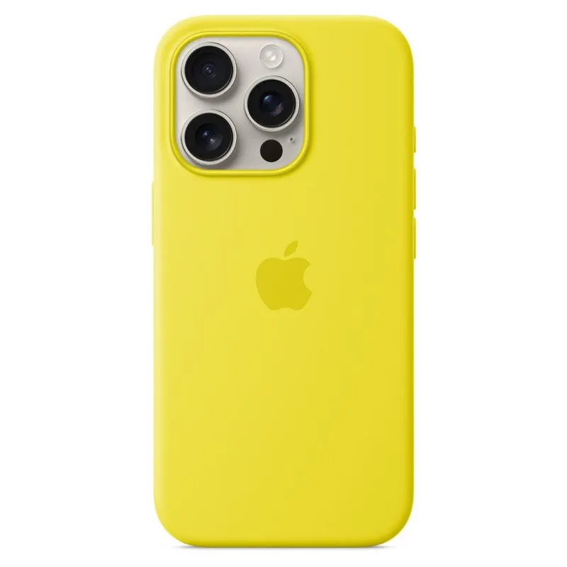 Силиконовый чехол MagSafe для iPhone 16 Pro Желтыйphoto1