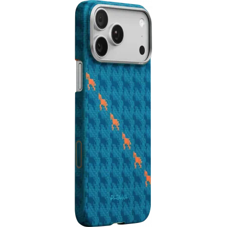 Ультра тонкий чехол Pitaka для iPhone 17 Pro Max, Синийphoto0