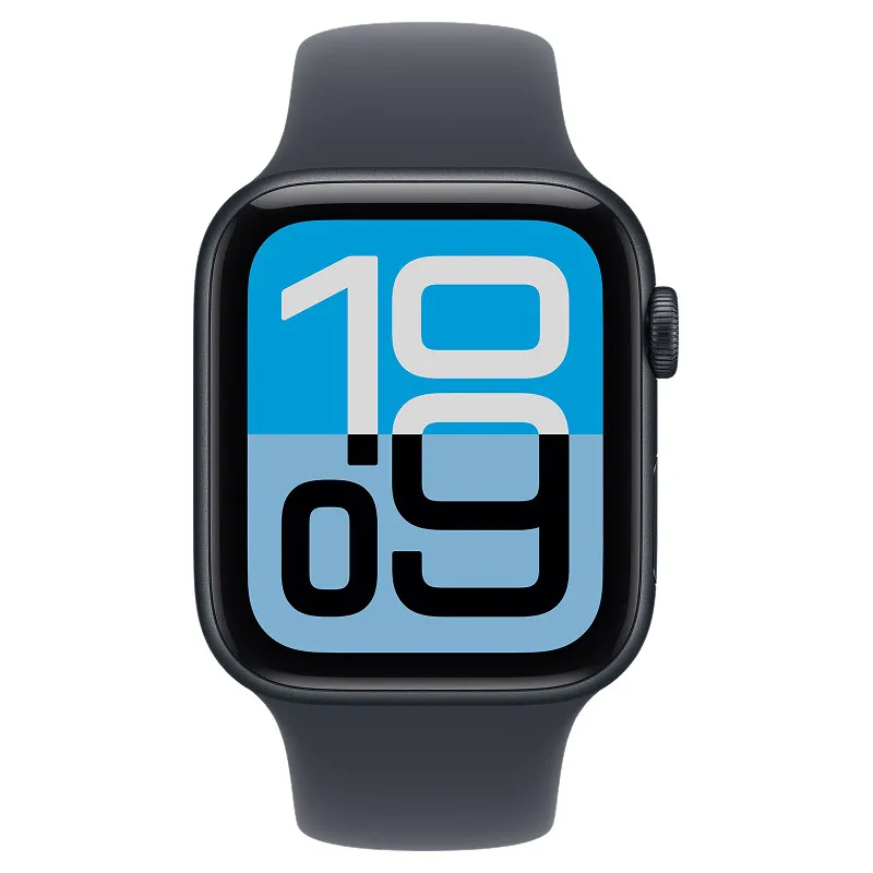 Apple Watch SE 3, 44 мм корпус из алюминия цвета Темная ночь, спортивный ремешок цвета Темная ночьphoto1