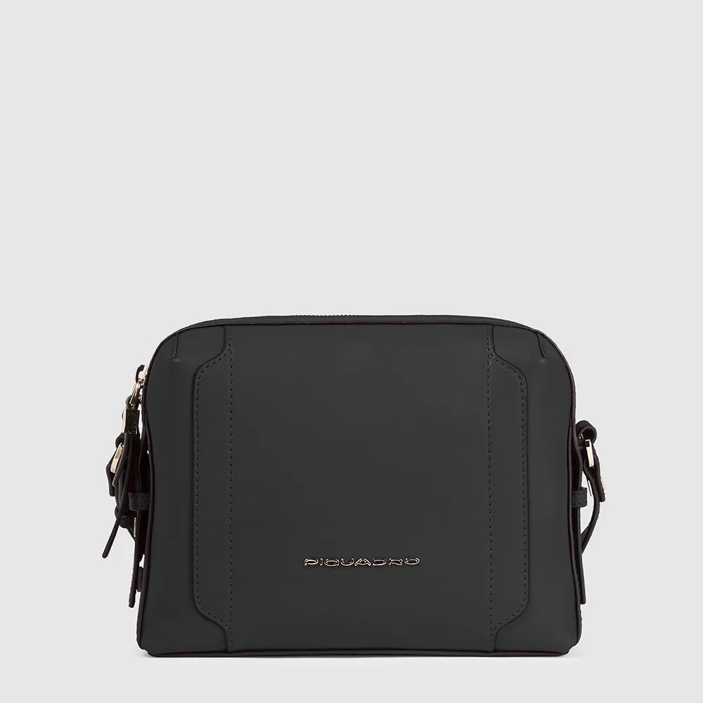 Женская кожаная сумка кросс-боди camera case Piquadro BD4870W92/N, чёрныйphoto0