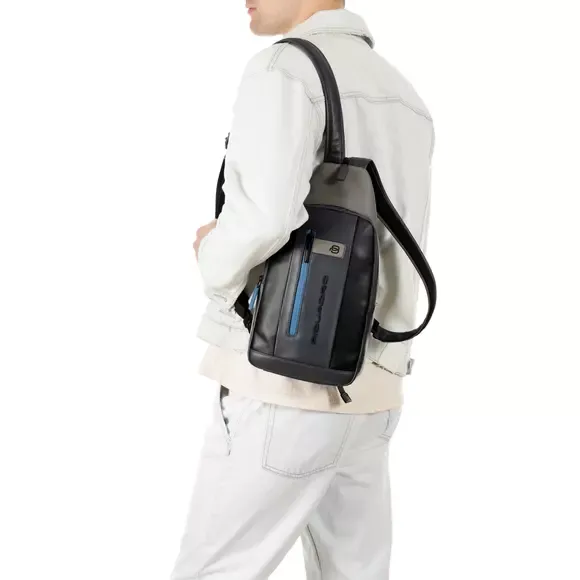 Однолямочный рюкзак Piquadro Urban CA6540UB00/NGR, серый / синийphoto6