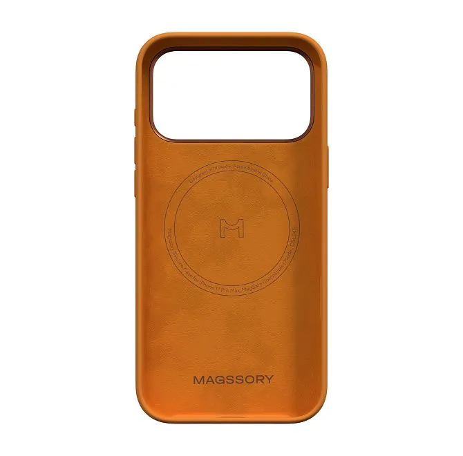 Чехол Magssory Silicone Case для iPhone 17 Pro Max, оранжевыйphoto4