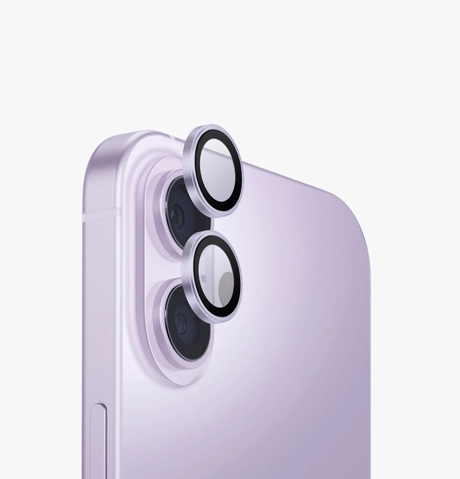 Защита камеры UNIQ Optix AluGuard Aluminum для iPhone 17, фиолетовый (lavender)photo4
