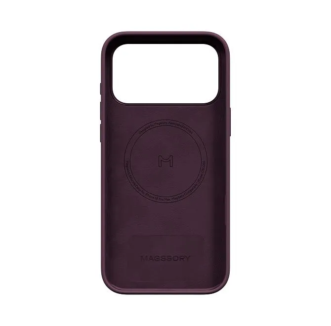 Чехол Magssory Silicone Case для iPhone 18 Pro Max, бордовыйphoto4
