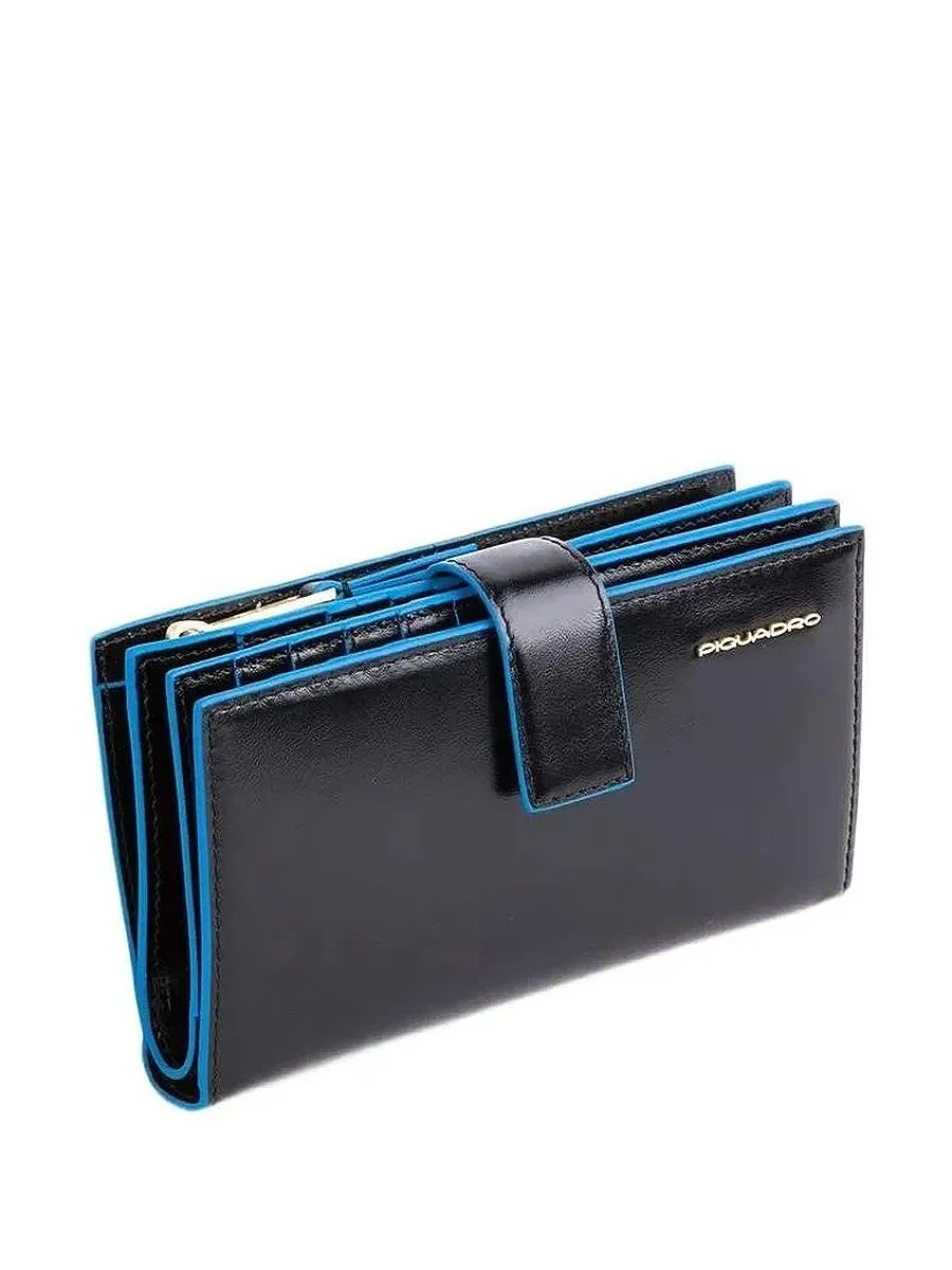 Портмоне складное Piquadro Blue square PD1353B2R/N, черный (NEW)photo1