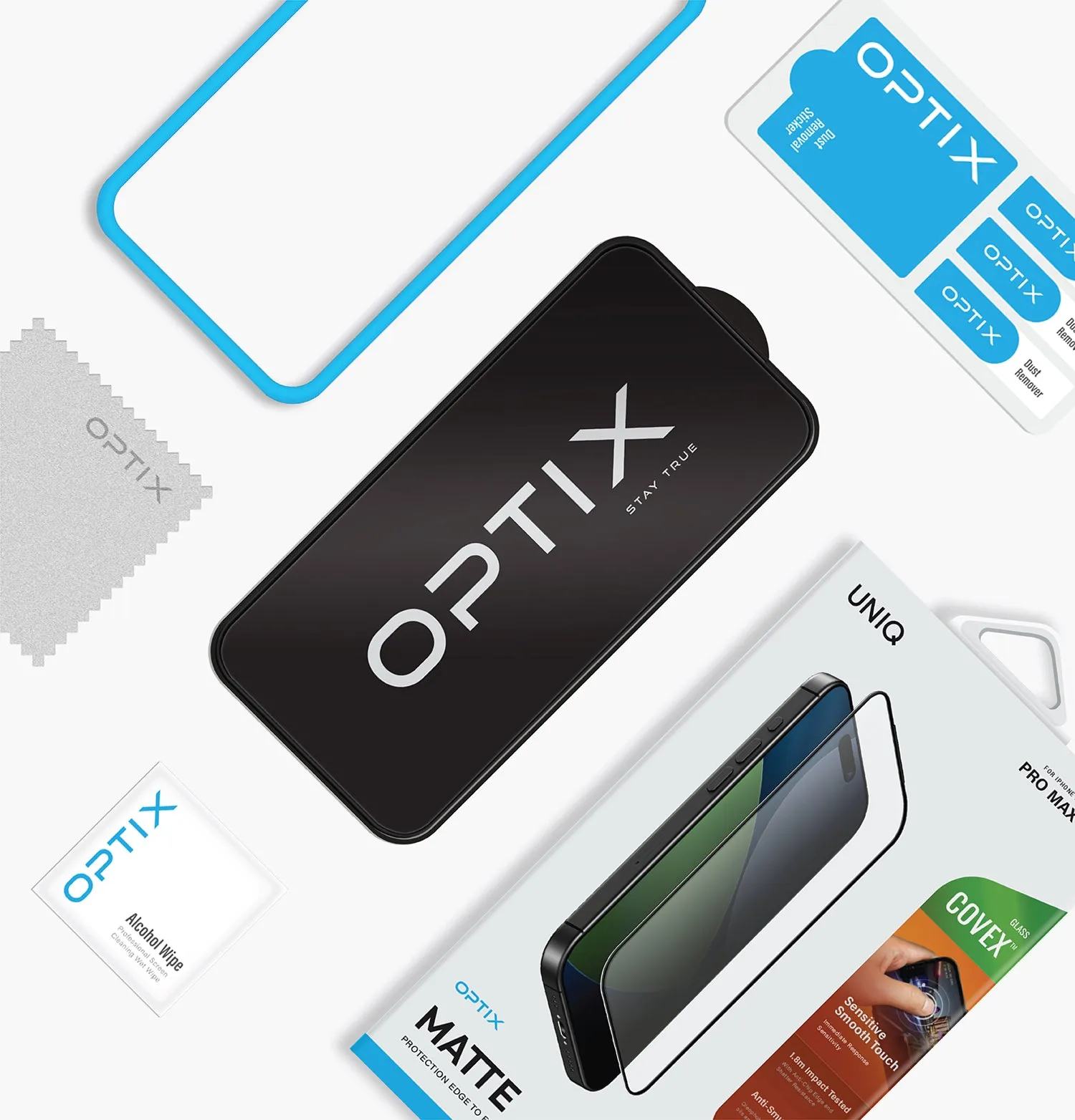 Защитное стекло UNIQ Optix Covex™ Matte Smooth Touch для iPhone 17 Pro Maxphoto4