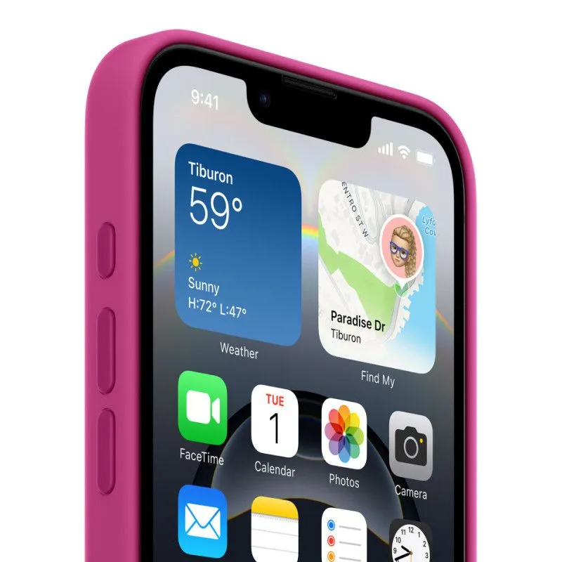 Силиконовый чехол для iPhone 16e/17e Фуксияphoto2