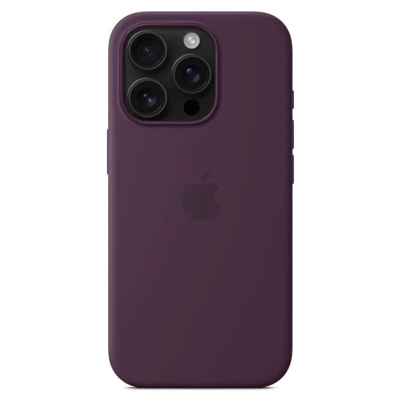 Силиконовый чехол MagSafe для iPhone 16 Pro Сливовыйphoto2