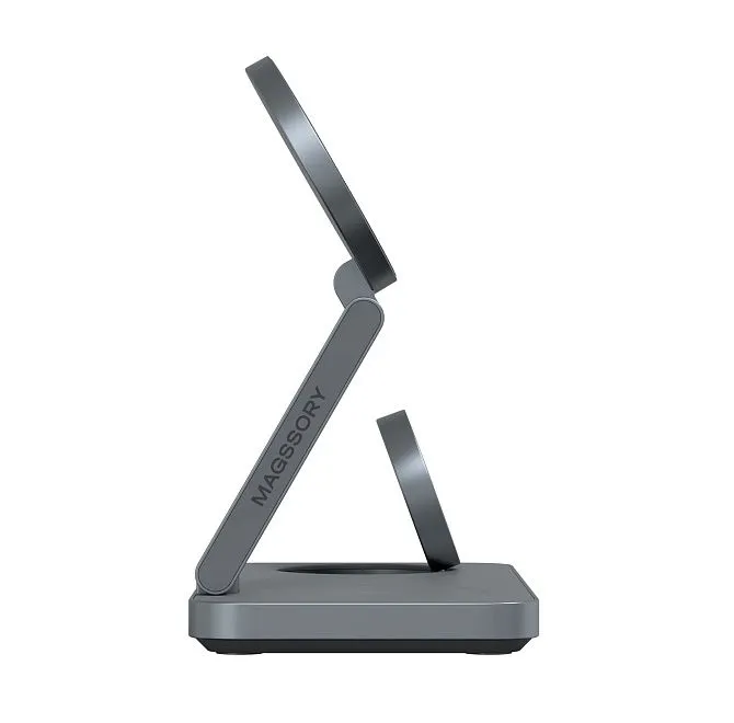 Зарядная станция 3 в 1 Magssory Yoga для Samsung Qi2 Midnightphoto3
