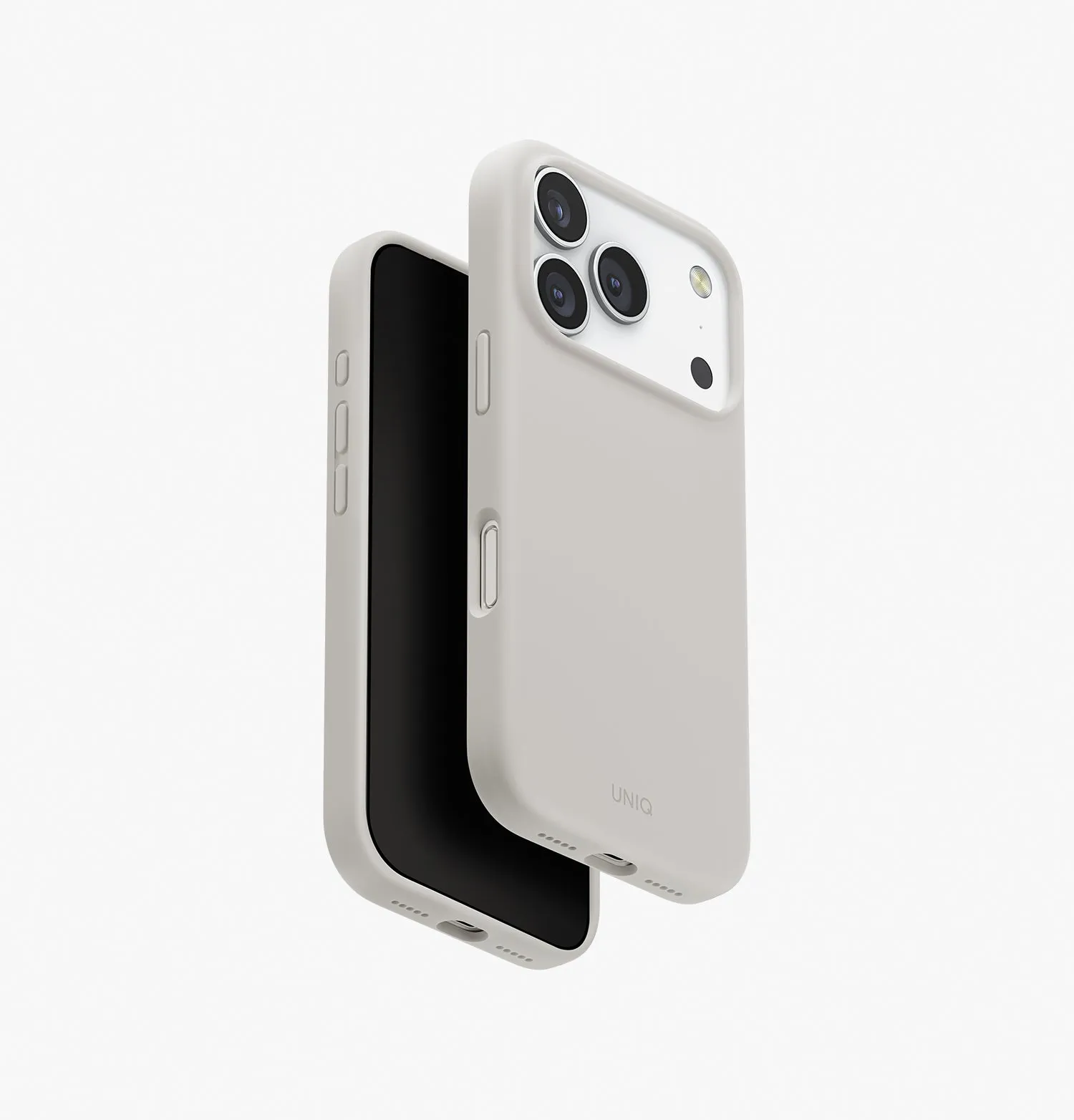 Чехол UNIQ Lino для iPhone 17 Pro, черный (Charcoal Grey)photo1