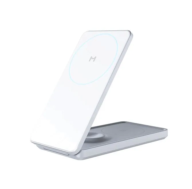 Беспроводное зарядное устройство Magssory Flip 3 в 1 Whitephoto2