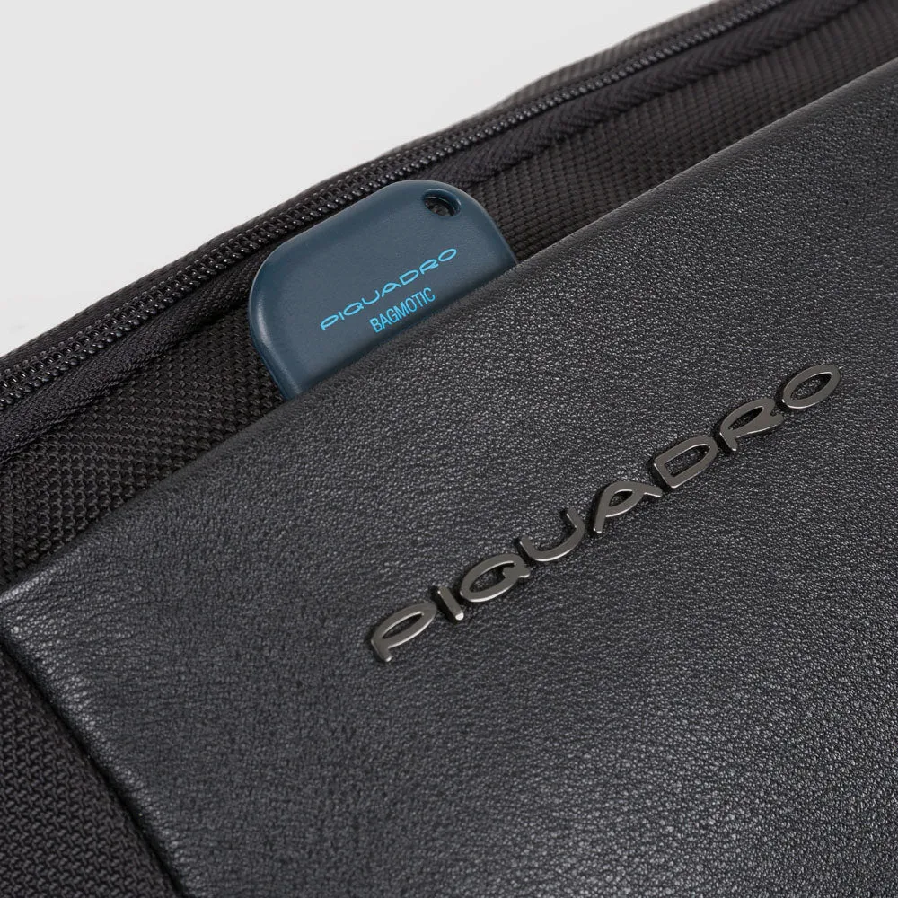 Поясная сумка из нейлона и кожи с карманом для AirPods Piquadro CA2174BR2/N, чёрныйphoto1