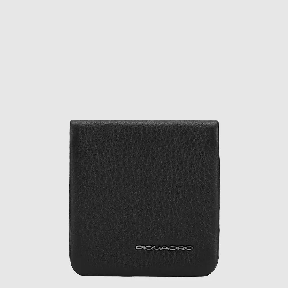 Кожаная монетница на кнопке Modus Speciale Piquadro PU2636MOS/N, чёрныйphoto0