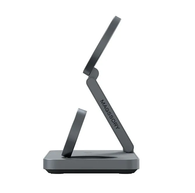 Зарядная станция 3 в 1 Magssory Yoga для Samsung Qi2 Midnightphoto4