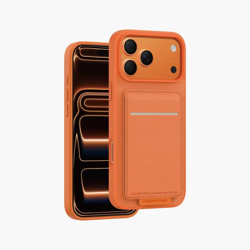 Чехол защитный KEEPHONE SUEDEA для iPhone 17 Pro / iPhone 18 Pro, космический оранжевыйphoto0