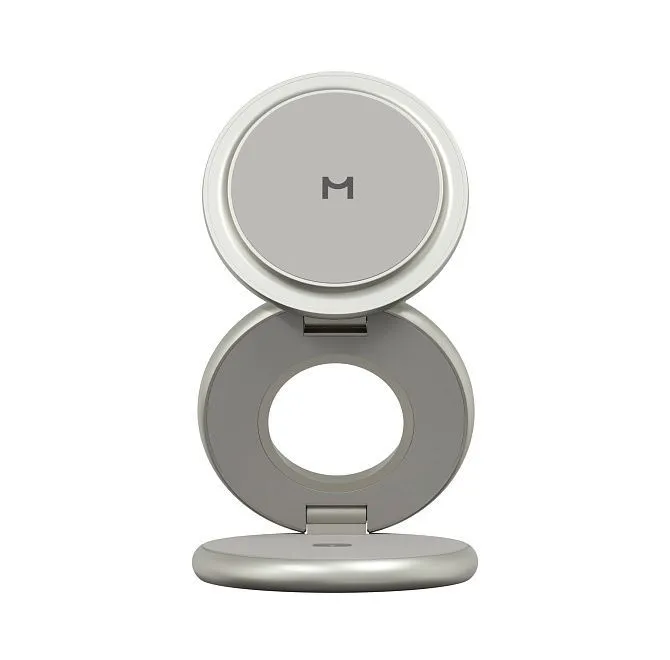 Зарядная станция 3 в 1 Magssory Signature Disc Pro для Apple Qi2 Titanphoto0