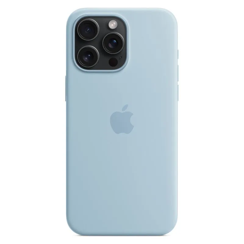 Силиконовый чехол MagSafe для iPhone 15 Pro Max Светло-синийphoto2