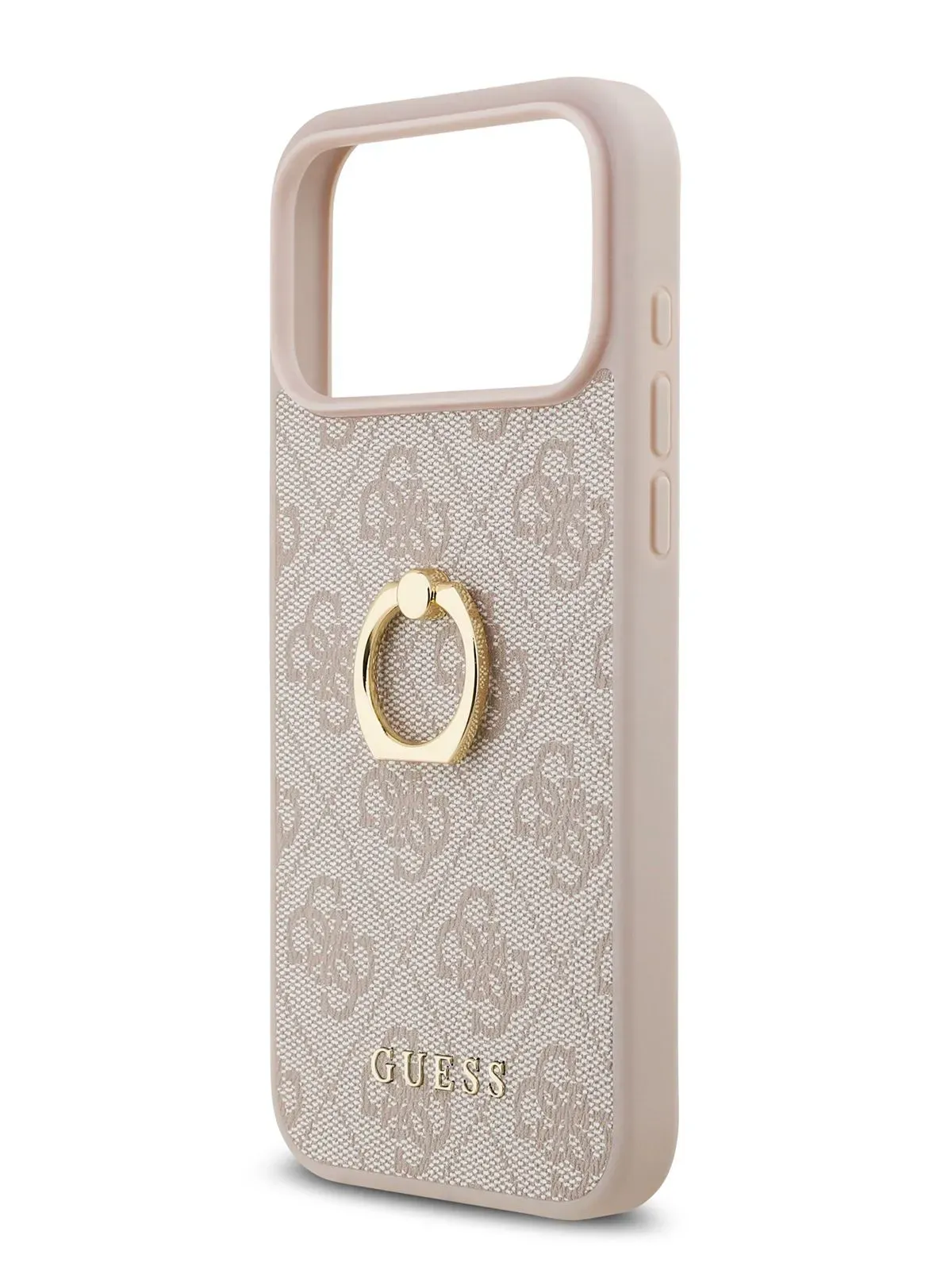 Чехол Guess на iPhone 17 Pro Max, Leather Ring, розовый, с металлическими кольцом держателемphoto5