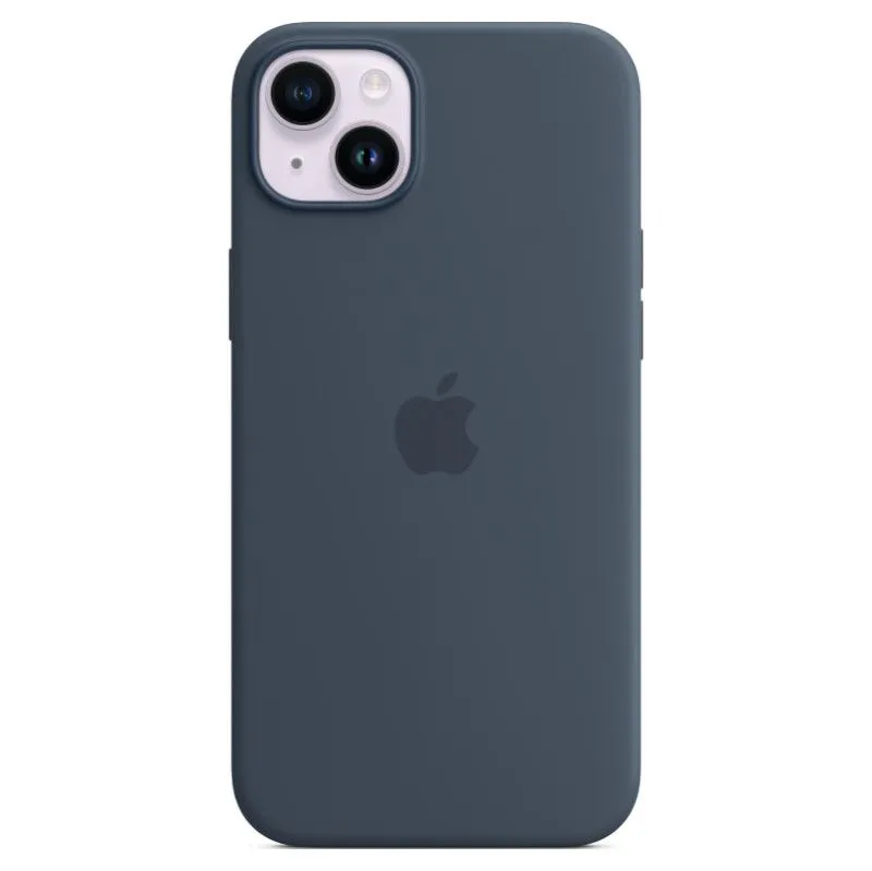 Силиконовый чехол MagSafe для iPhone 14 Plus Синий штормphoto1