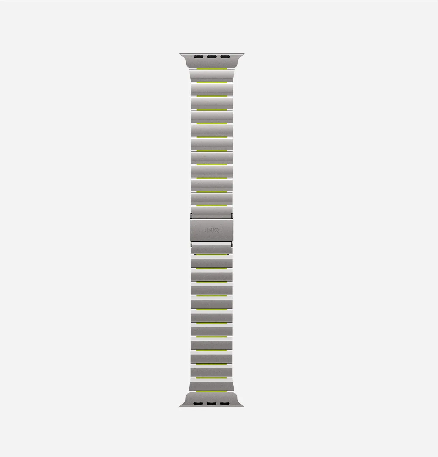 Ремешок UNIQ Strova Flex для Apple Watch 49/46/45/44 мм, зеленый / желтый (Titaniumsilver Limegreen)photo20
