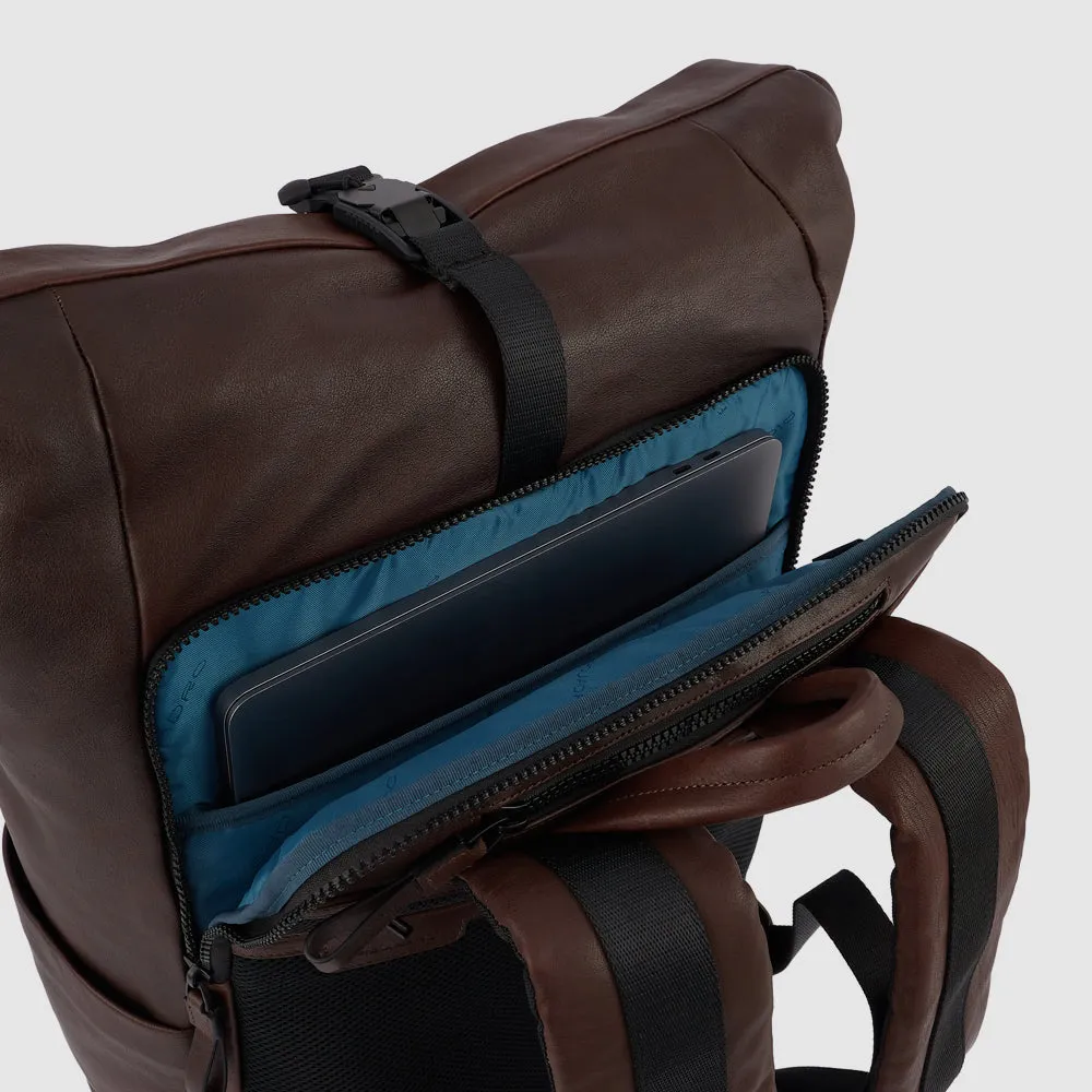 Кожаный рюкзак roll-top для ноутбука 15,6" Piquadro CA5677AP/G, жёлтыйphoto3