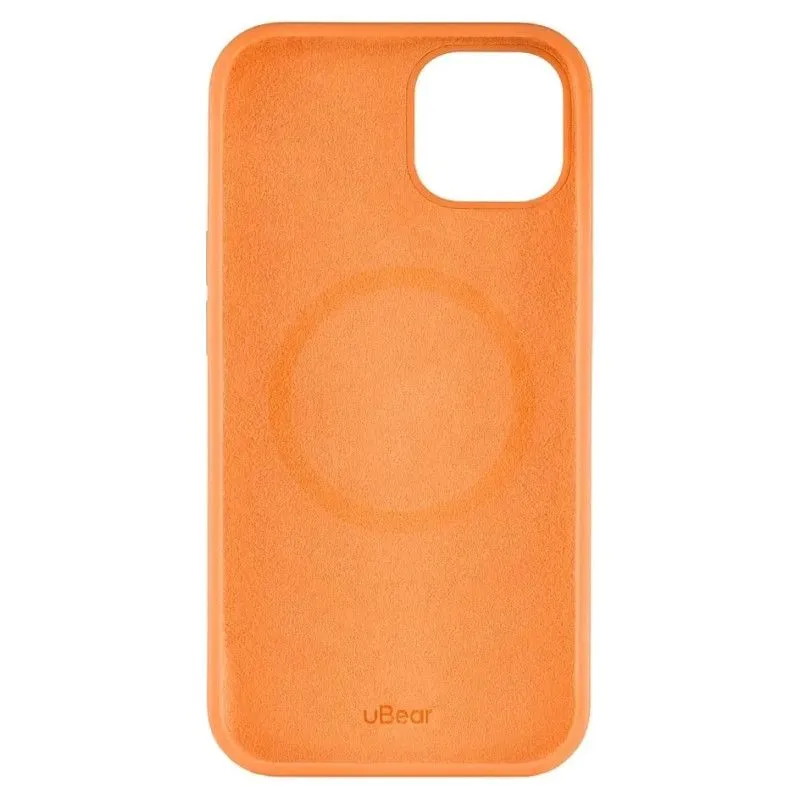 Защитный силиконовый чехол uBear Touch Mag Case для iPhone 13 Оранжевыйphoto3