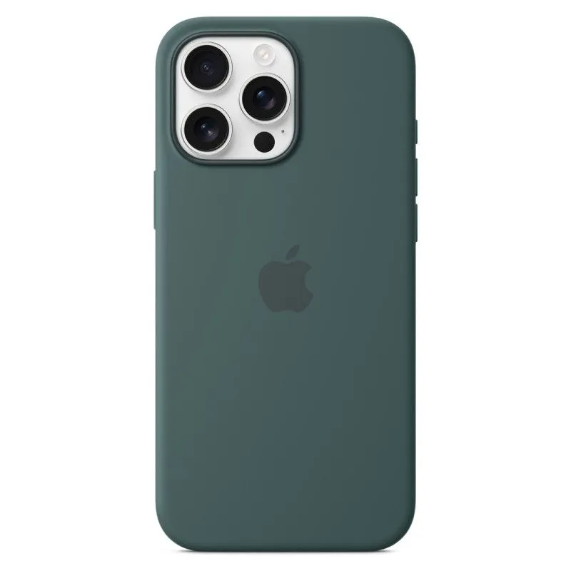 Силиконовый чехол MagSafe для iPhone 16 Pro Max Темно-зеленыйphoto0