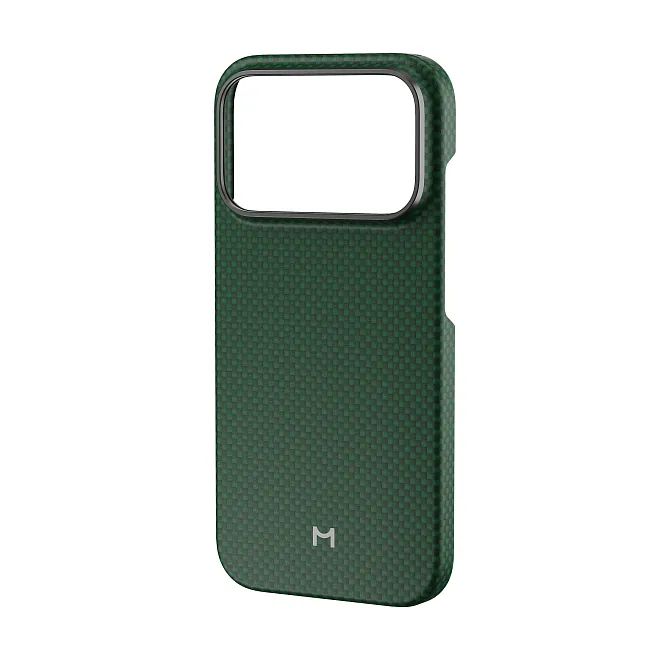 Чехол Magssory Aramid Frame Case для iPhone 18 Pro, пиксельный зеленыйphoto1