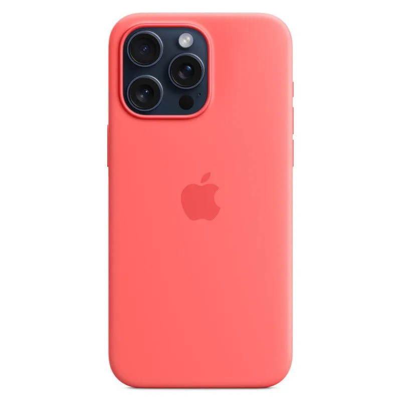 Силиконовый чехол MagSafe для iPhone 15 Pro Max Гуаваphoto3