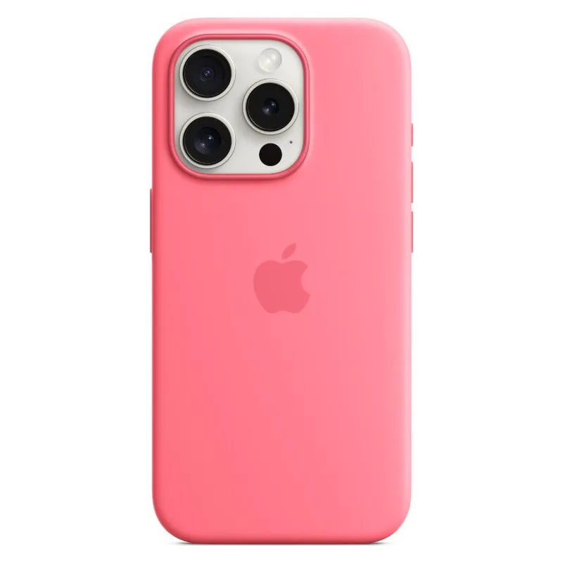 Силиконовый чехол MagSafe для iPhone 15 Pro Розовыйphoto1
