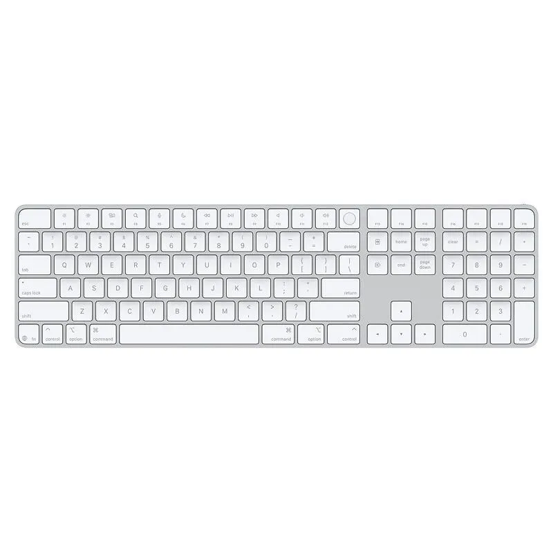 Клавиатура Apple Magic Keyboard USB-C с Touch ID и цифровой панелью Серебристый/Белыйphoto0