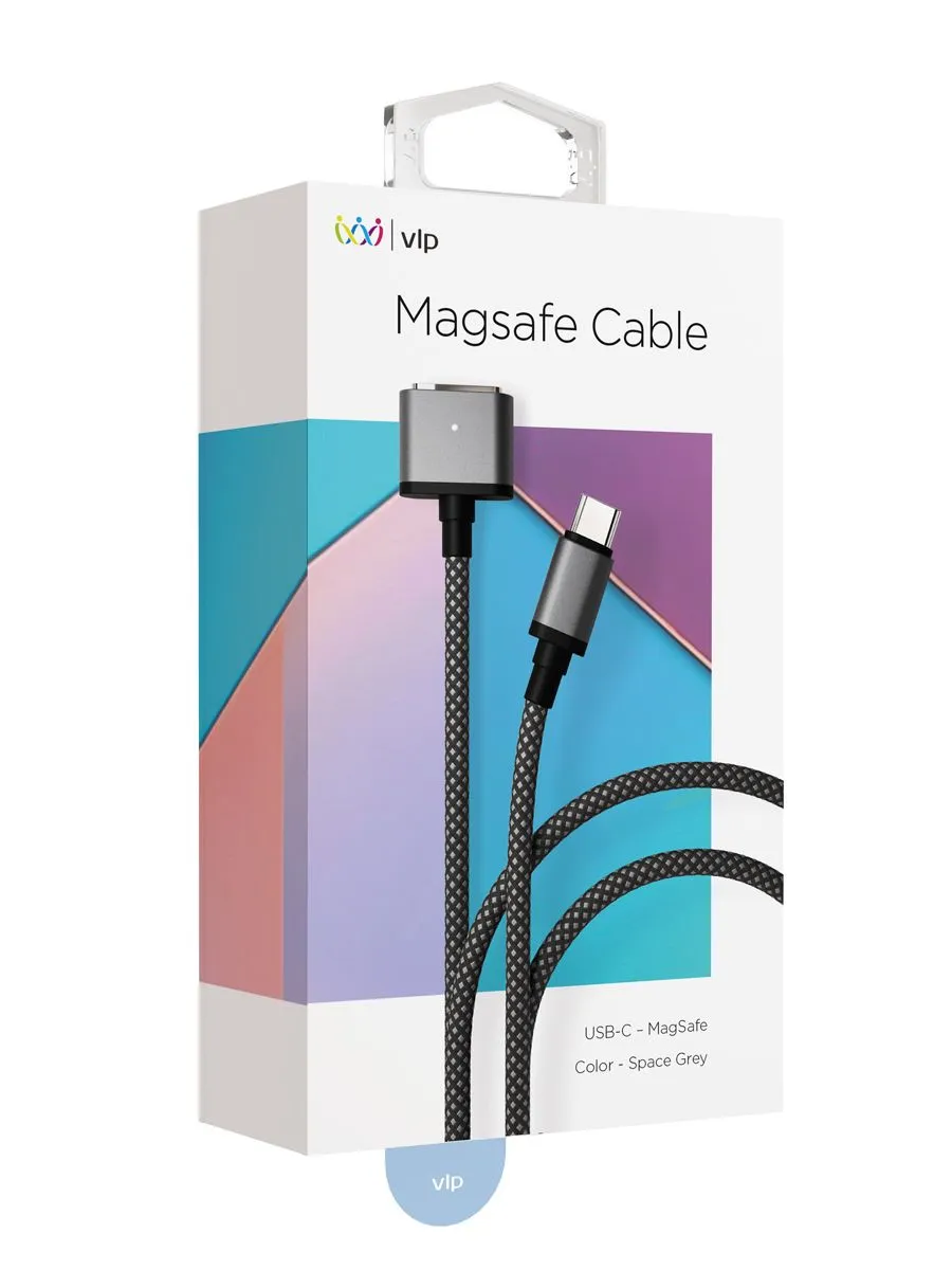 Дата-кабель VLP Cable USB C - MagSafe, 2.0м, серый космосphoto1
