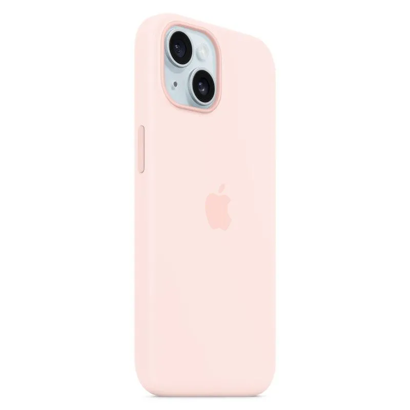 Силиконовый чехол MagSafe для iPhone 15 Светло-розовыйphoto2