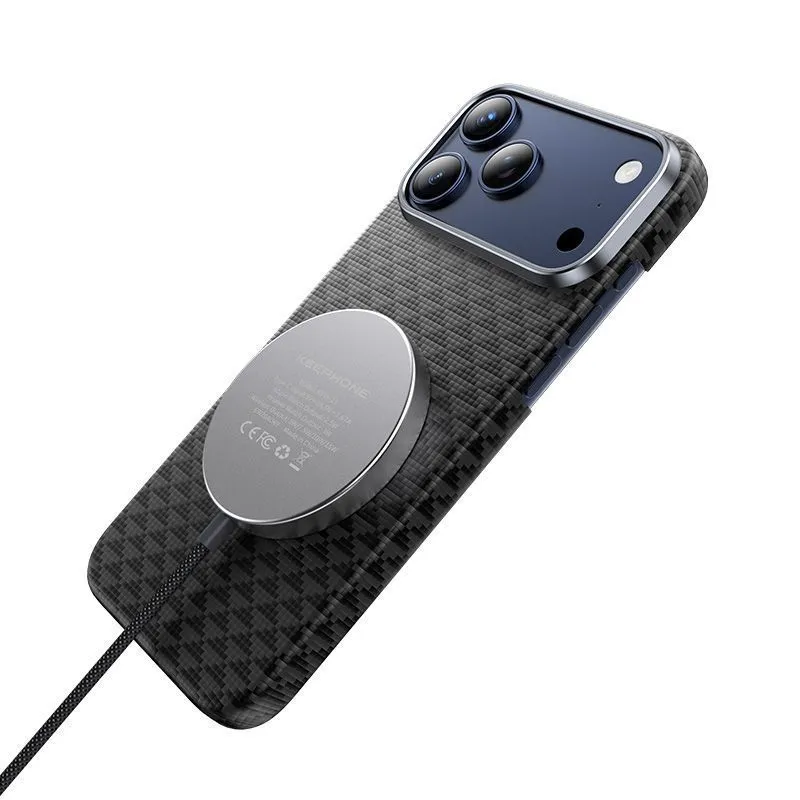 Чехол защитный KEEPHONE KEVLAR PARIS для iPhone 17 Pro / iPhone 18 Pro, космический оранжевыйphoto4