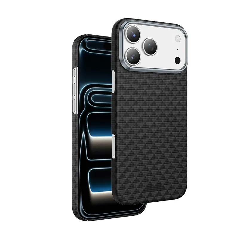 Чехол защитный KEEPHONE KEVLAR PARIS для iPhone 17 Pro / iPhone 18 Pro, космический оранжевыйphoto2