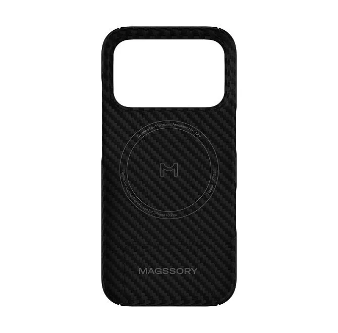 Чехол Magssory Aramid Frame Case для iPhone 18 Pro, черныйphoto1