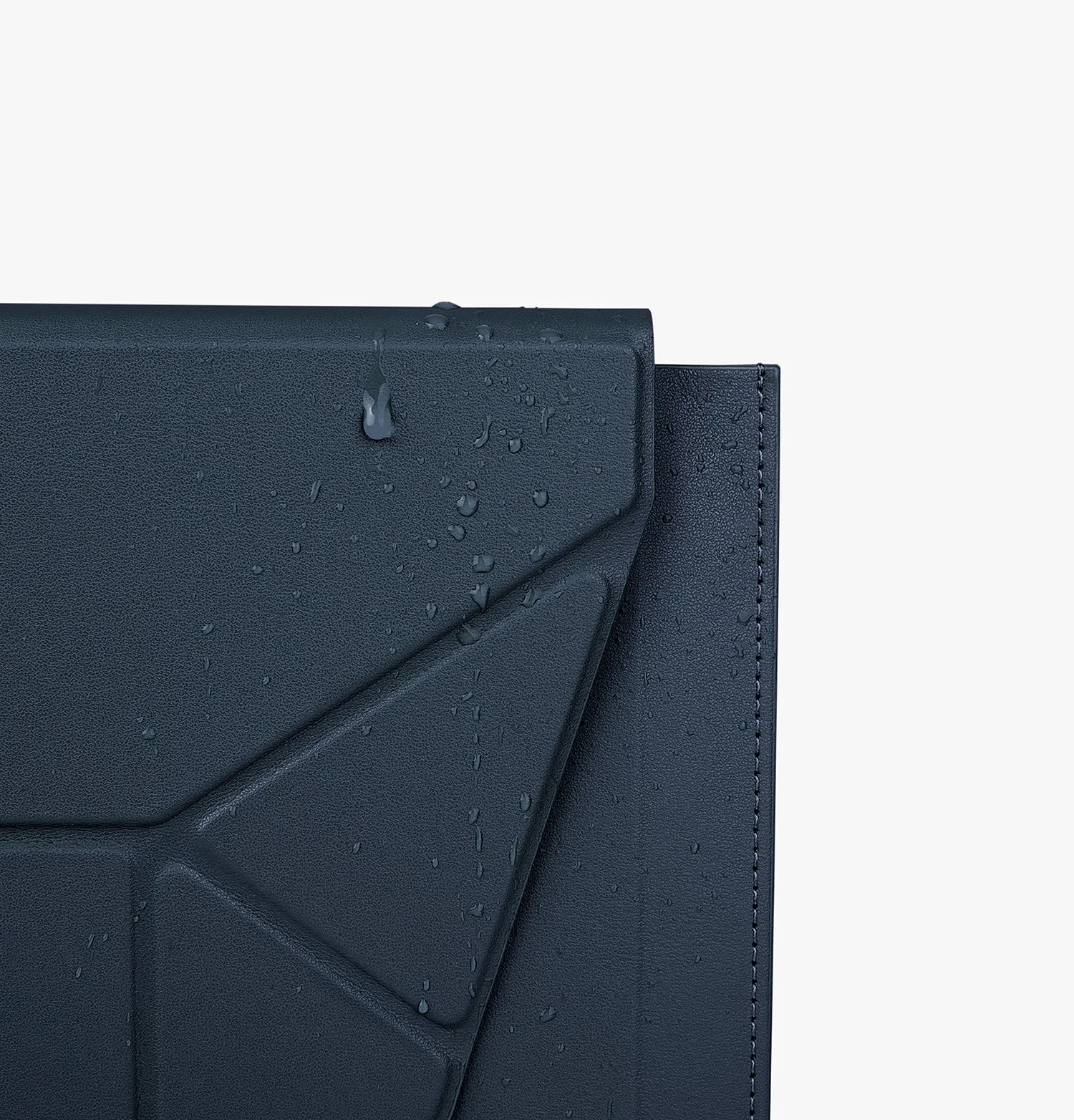 Чехол-конверт UNIQ Oslo Foldable Stand Leather для ноутбуков до 14", желтый (Mustard)photo3
