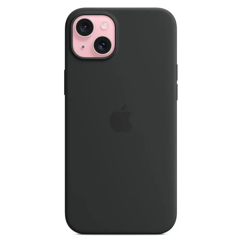 Силиконовый чехол MagSafe для iPhone 15 Plus Черныйphoto3