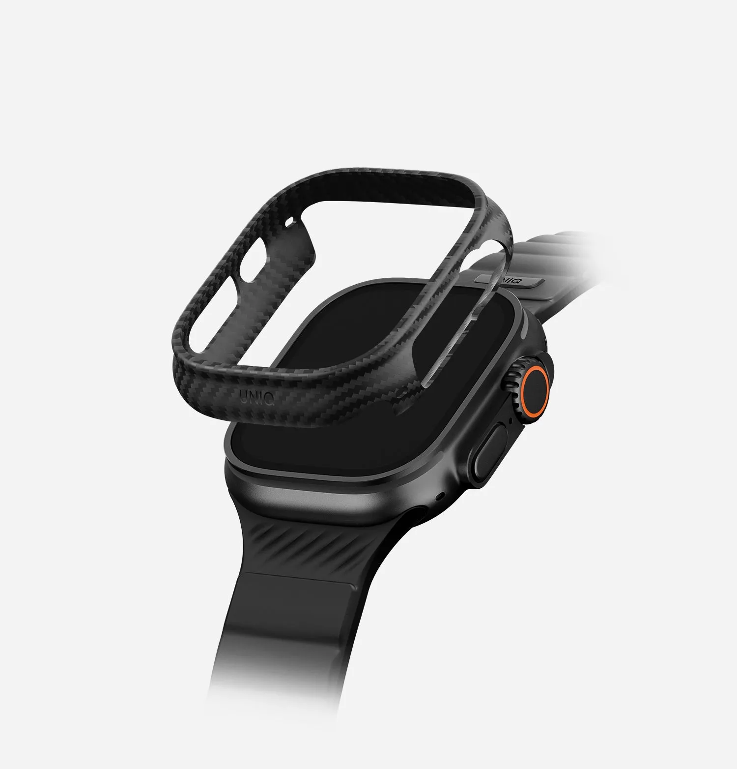 Чехол UNIQ Keva Verge для Apple Watch 49 мм, черный (Carbon Black)photo3