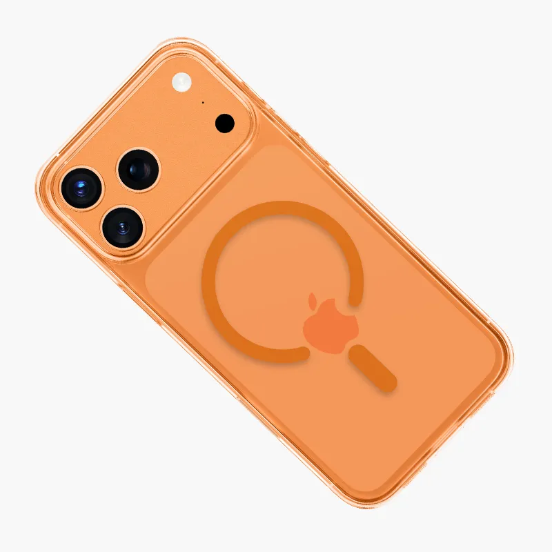 Чехол защитный KEEPHONE GLAZE для iPhone 17 Pro Max / iPhone 18 Pro Max, оранжевыйphoto3