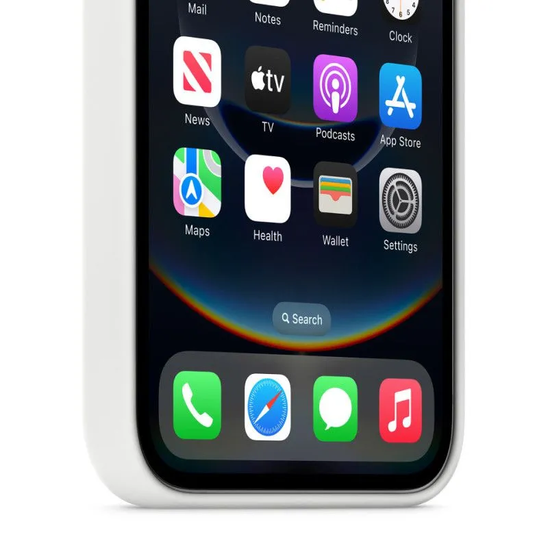 Силиконовый чехол для iPhone 16e/17e Белыйphoto3