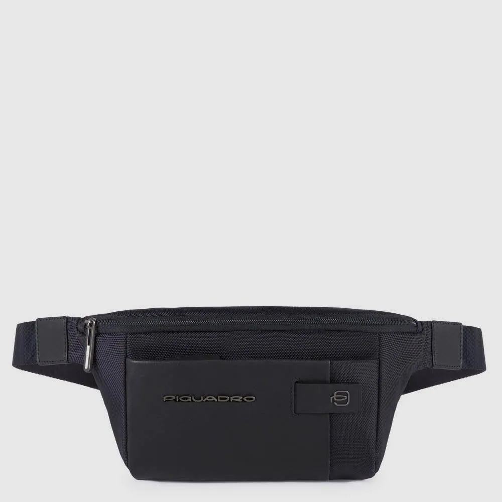 Поясная сумка из нейлона и кожи с карманом для смартфона Piquadro CA2174BR/BLU, синийphoto0