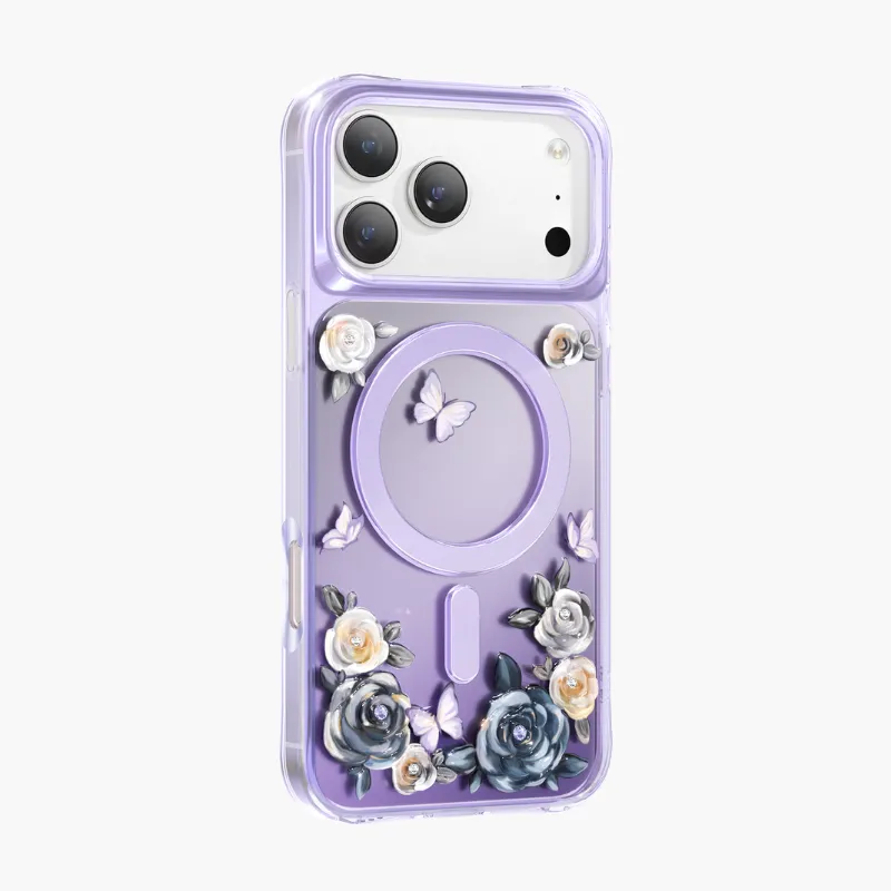 Чехол защитный KEEPHONE ROSELAND для iPhone 17 Pro Max / iPhone 18 Pro Max, фиолетовыйphoto3