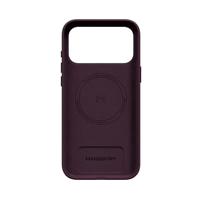 Чехол Magssory Eco-Leather Case для iPhone 18 Pro Max, бордовыйphoto3