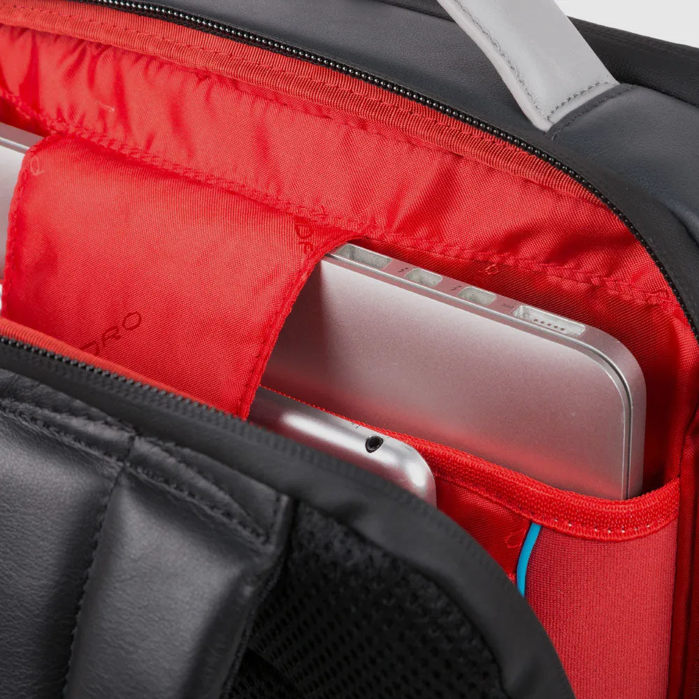 Кожаный рюкзак для ноутбука 15,6" с RFID-защитой Piquadro CA4818UB00/GRN, серыйphoto8