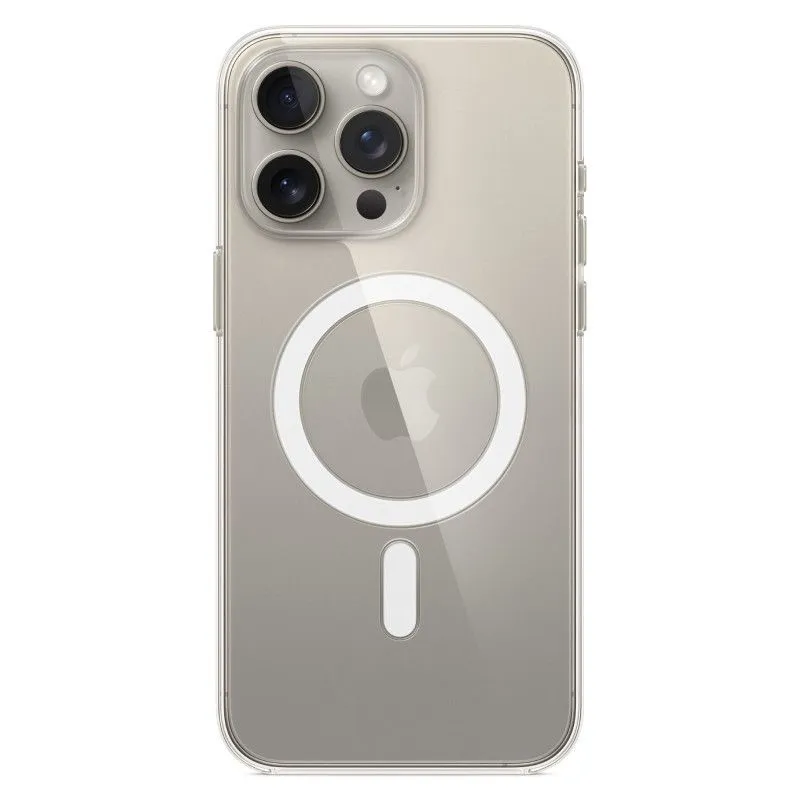 Пластиковый прозрачный чехол MagSafe для iPhone 15 Pro Maxphoto0
